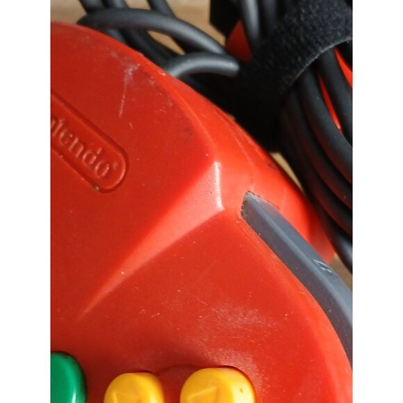 N64 Nintendo 64 Original Red Original Controller OEM NUS-005 Tested - Picture 5 of 11